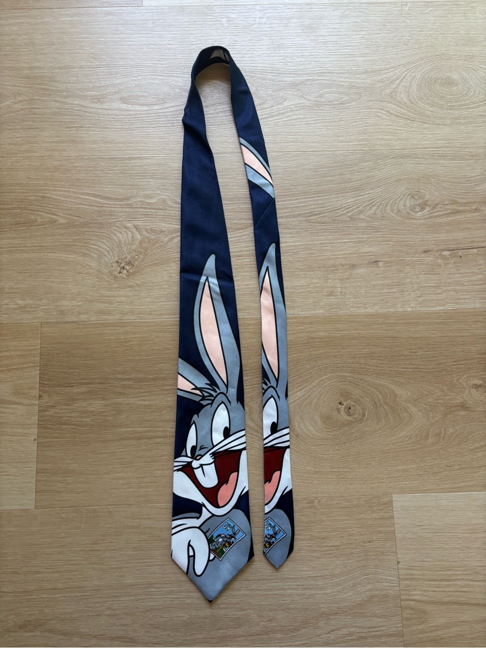 Warner Bros. Looney Tunes Tie in Navy, Gray, Pink